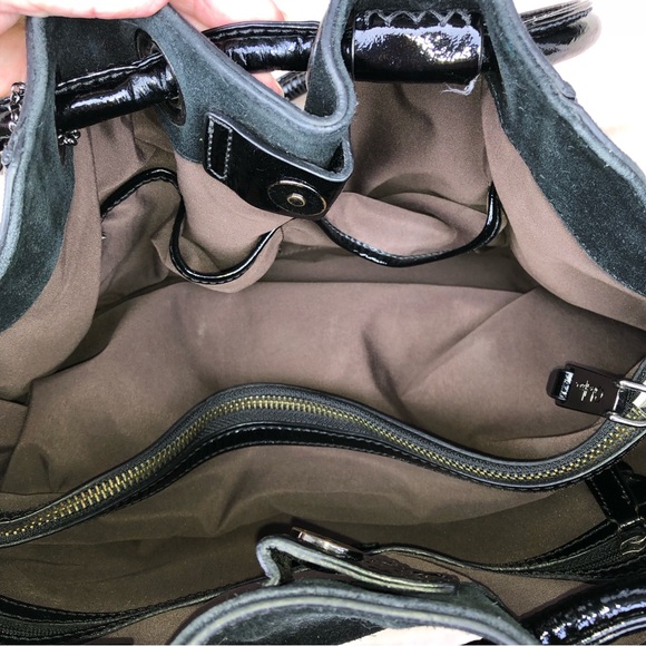 Cole Haan black suede satchel - Picture 8 of 8